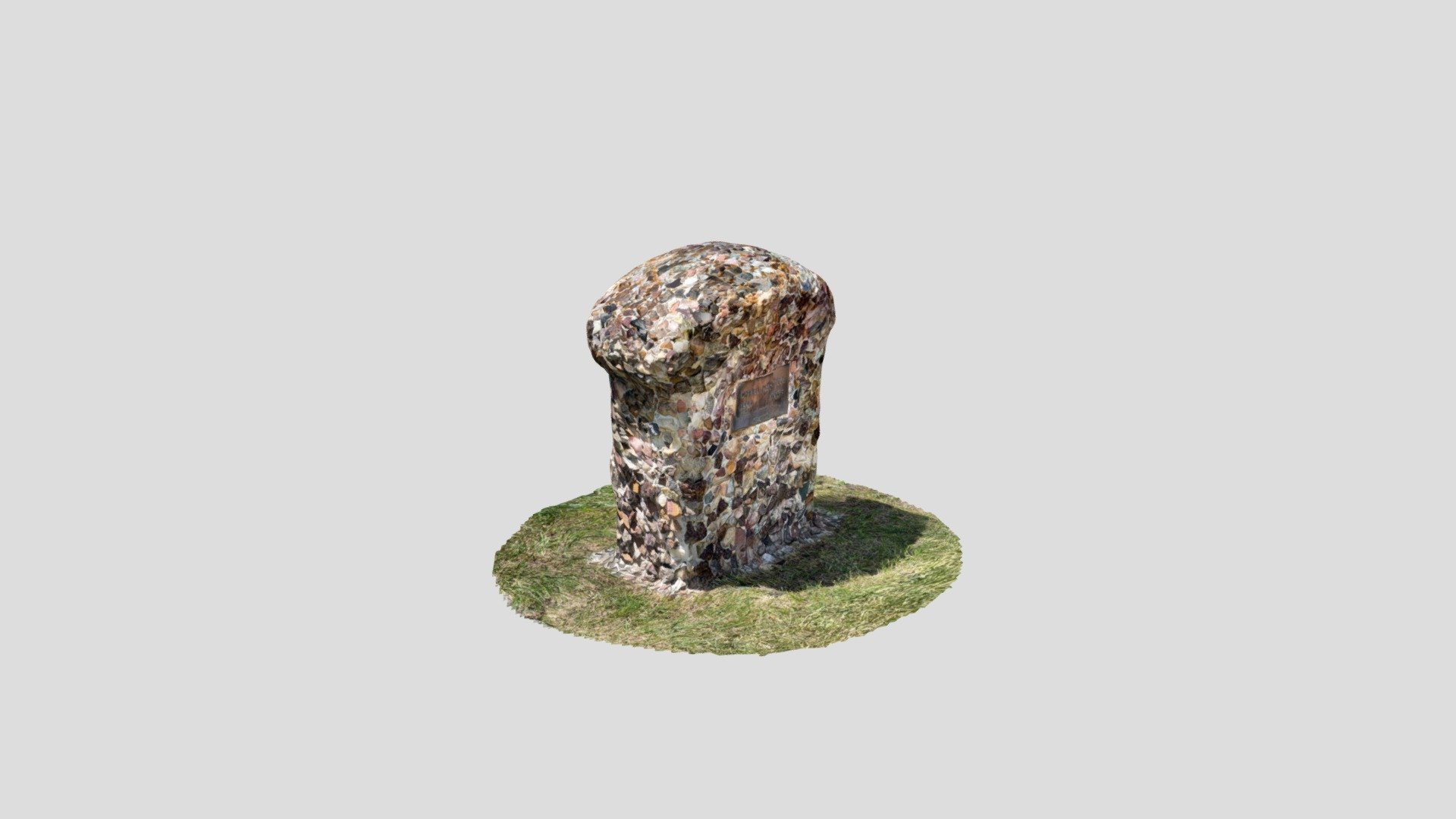 Mt. View, Rapid City, mixed stone marker 3