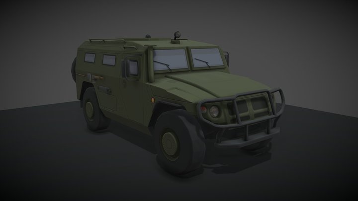 Gaz 233014 Project Zomboid 3D Model