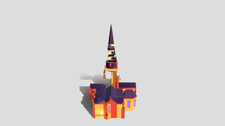 cathédrale test export 3D Model