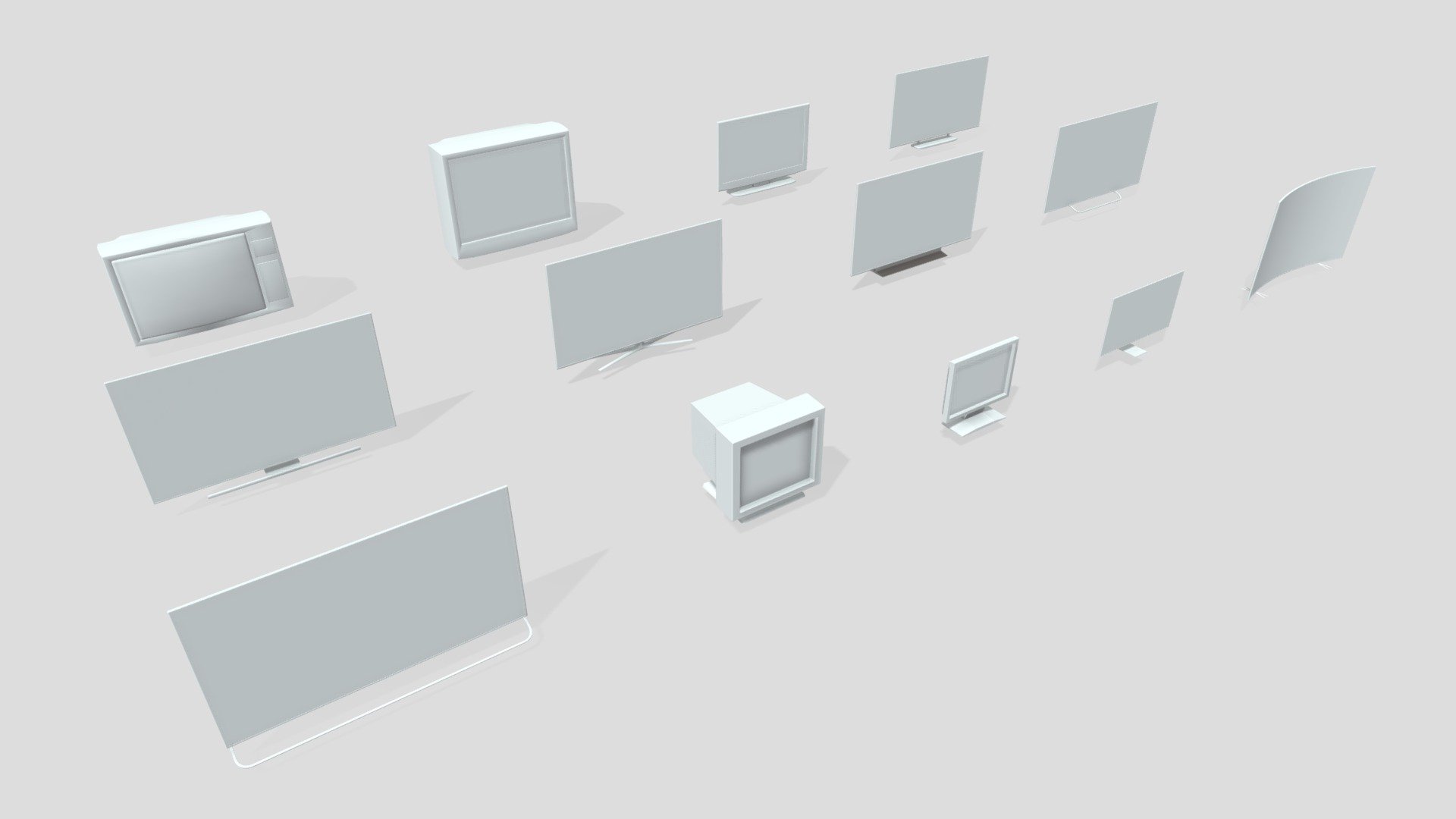 13 Broken TV and 100 Textures - 3D model by kopofx [901fb7b] - Sketchfab