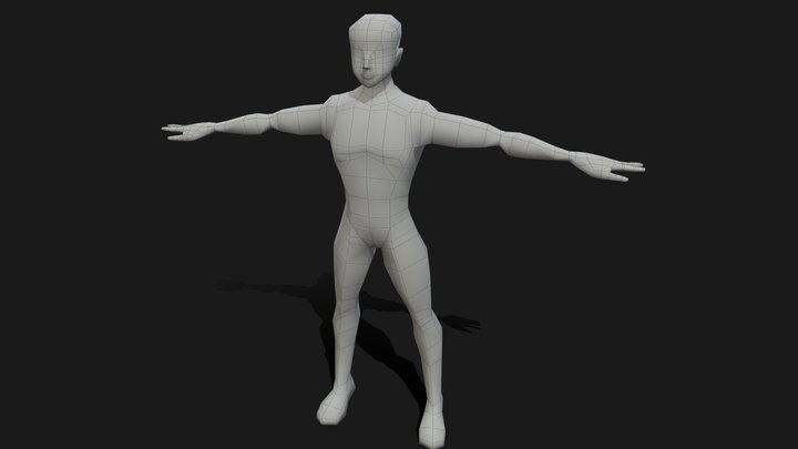 Male Base Mesh 3D Model