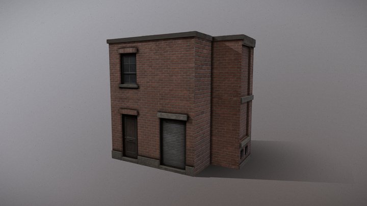 Lowpoly Urban Building – Modello 3D gratuito STL