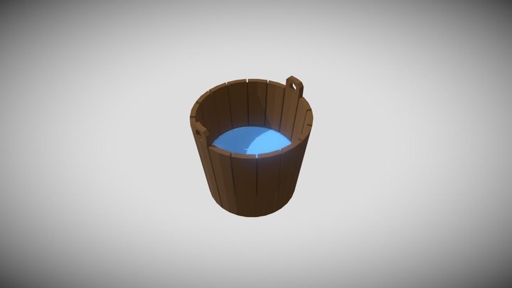 Low Poly Bucket 3D Model