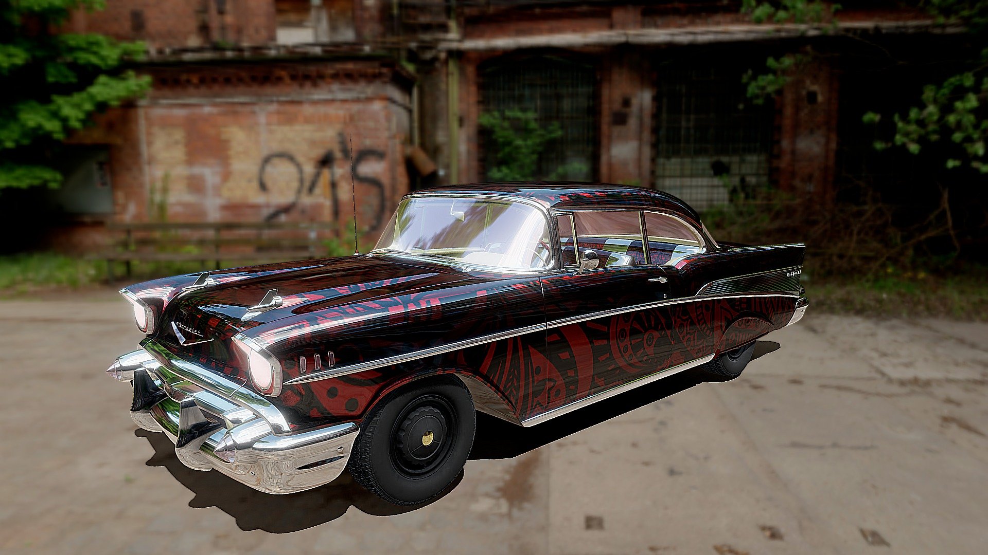 Chevrolet Bel Air 1957 Paisley candy apple paint