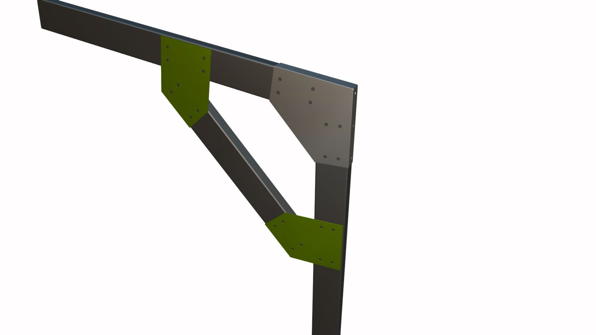 DWG450 150R150K10 Knee Brace Bracket 3D model by mchughsteel