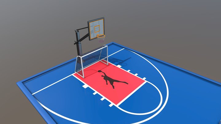 Basketball & Goal net 3D Model