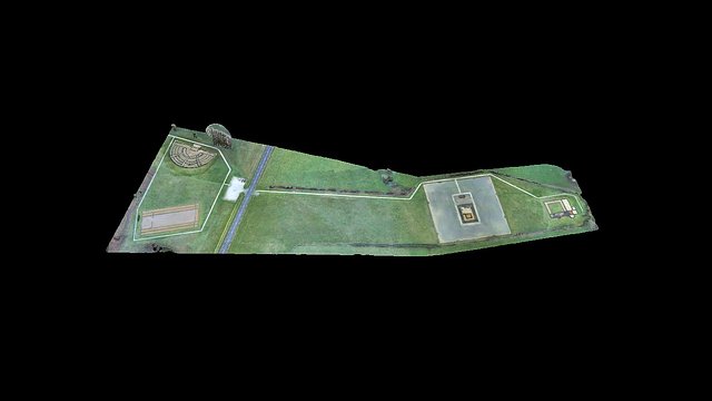 Site Archéologique Gallo Romain d'Aubigné Racan 3D Model