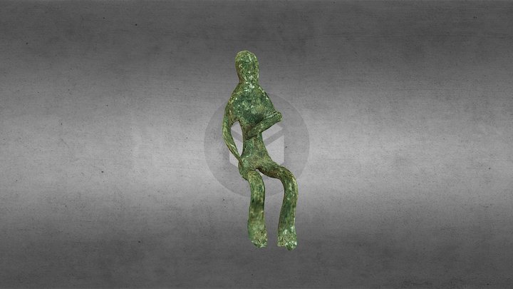 Антропоморфна фігурка, бронза, початок І тис. н. 3D Model