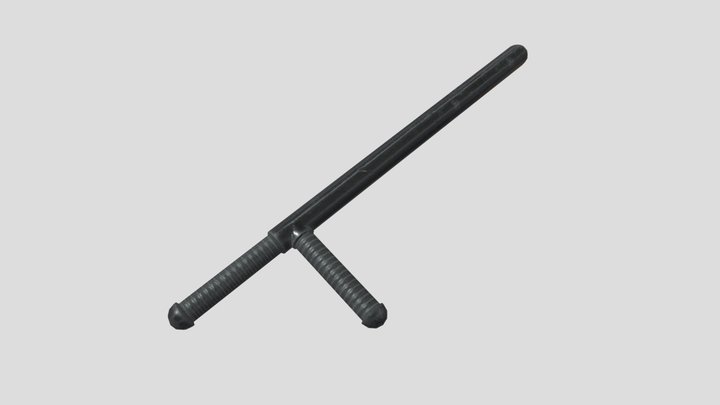Low poly truncheon 3D Model