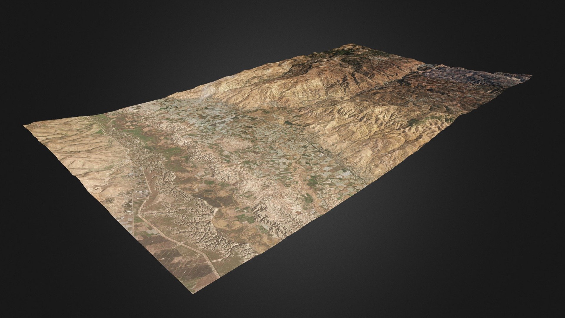 Tulul adh-Dhahab, Zarqa Valley - MapBox imagery