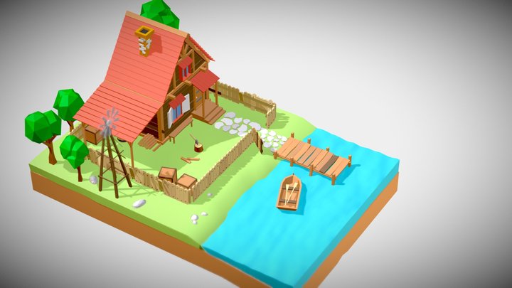 Village 3D Model
