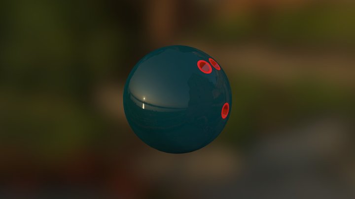 Ball, Bowling Ball. 3D Model
