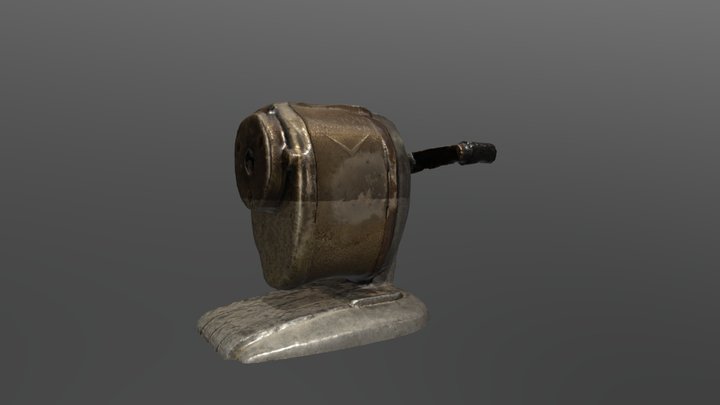 Rusty Pencil Sharpener 3D Model