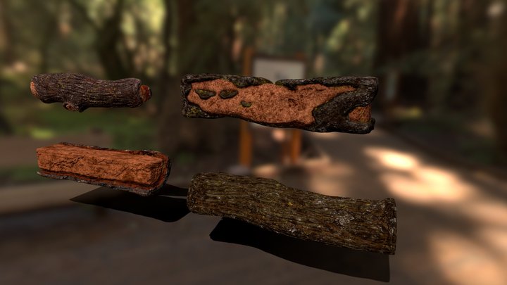 Firewood Pack 4K 3D Model