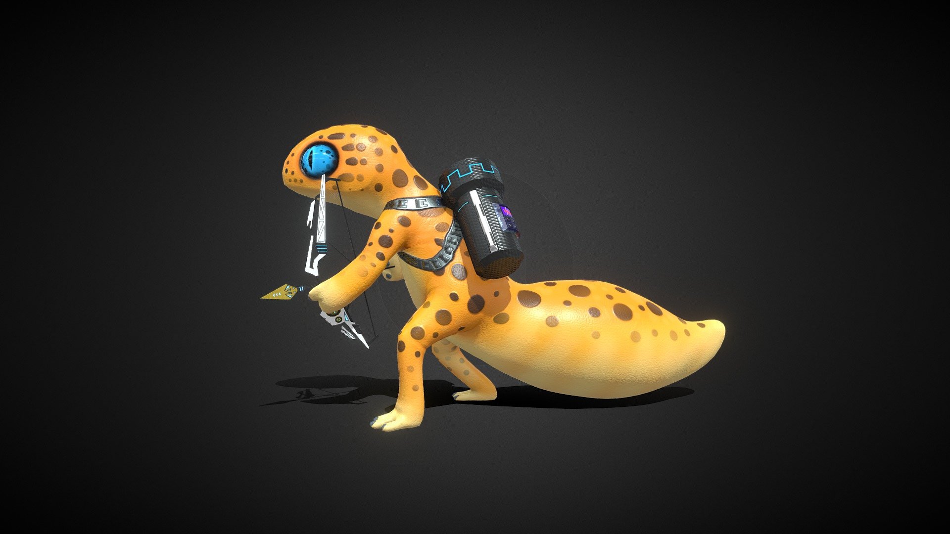 Cute Lizard Stylized - Download Free 3D model by Daniel JIN (@absence ...