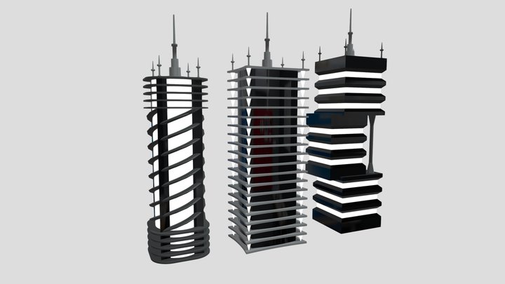 Skyscrapers 3D Model