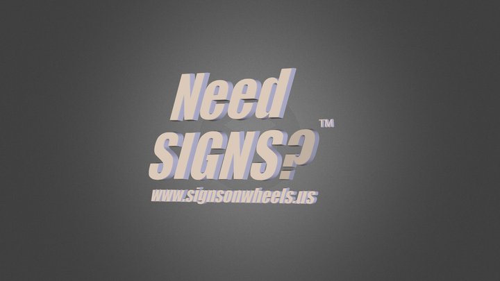 Need Signs 3D Model