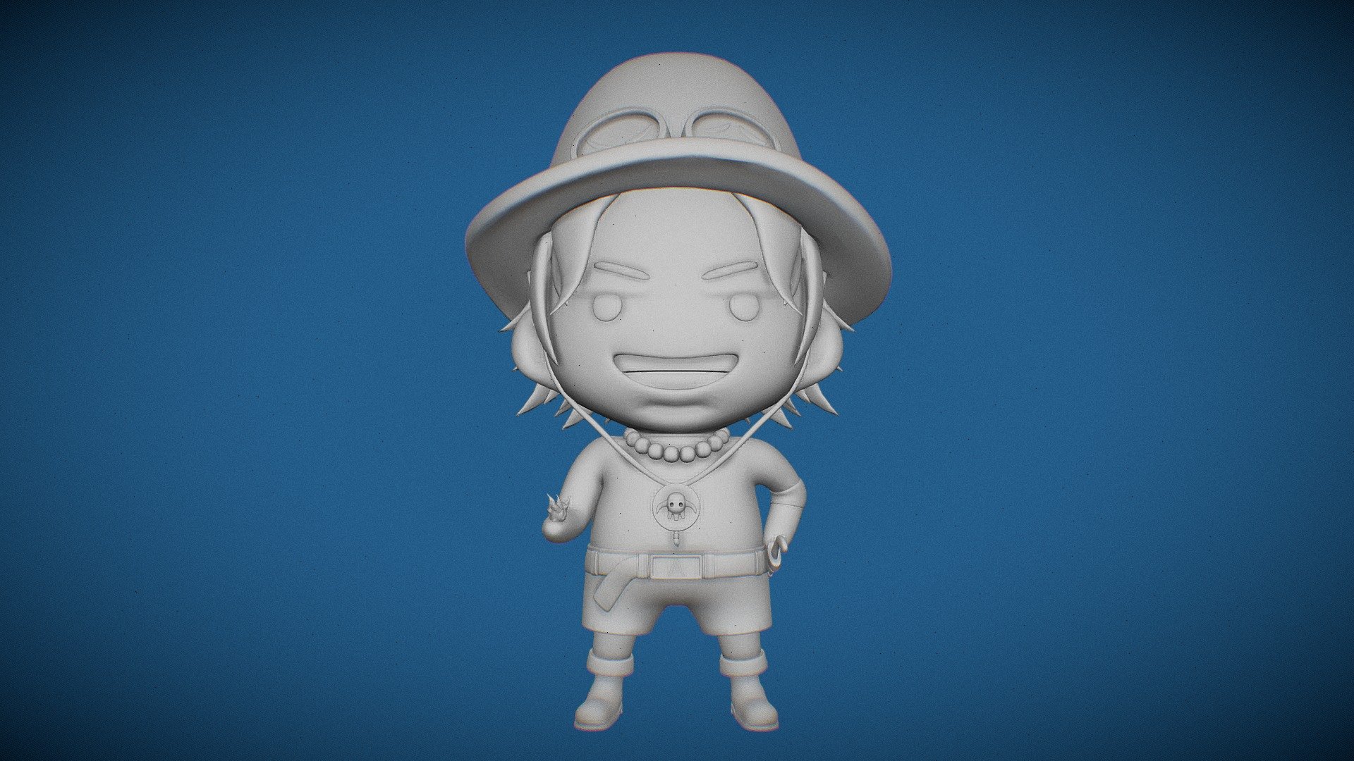 Ace Chibi One Piece Buy Royalty Free 3d Model By Dchacal 3d Prints Dchacal3dprints