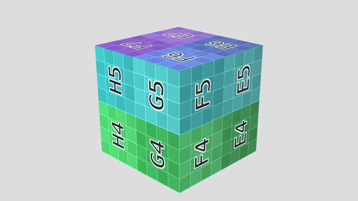 color_grid_cube 3D Model