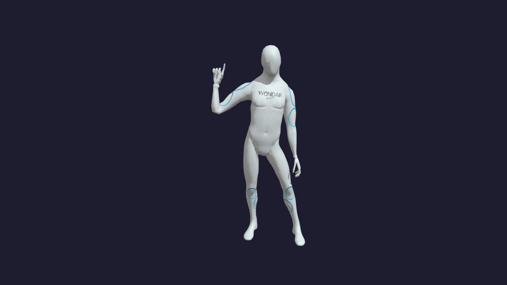 Indicate with right hand — Sketchfab embed 3D viewer