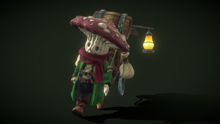 Mooshroom adventurer 3D Model