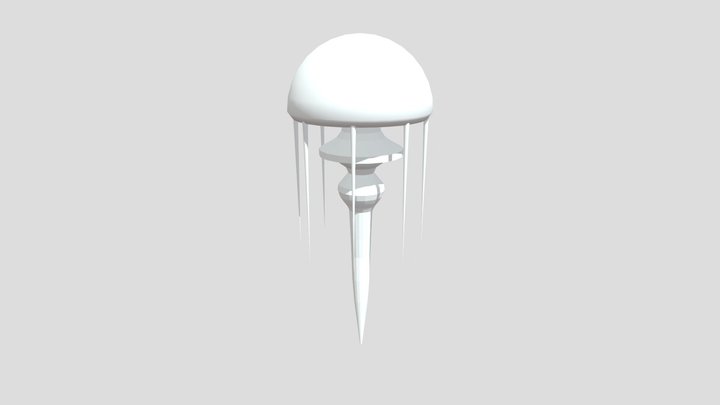 Jelly Fish Pre Zbrush 3D Model