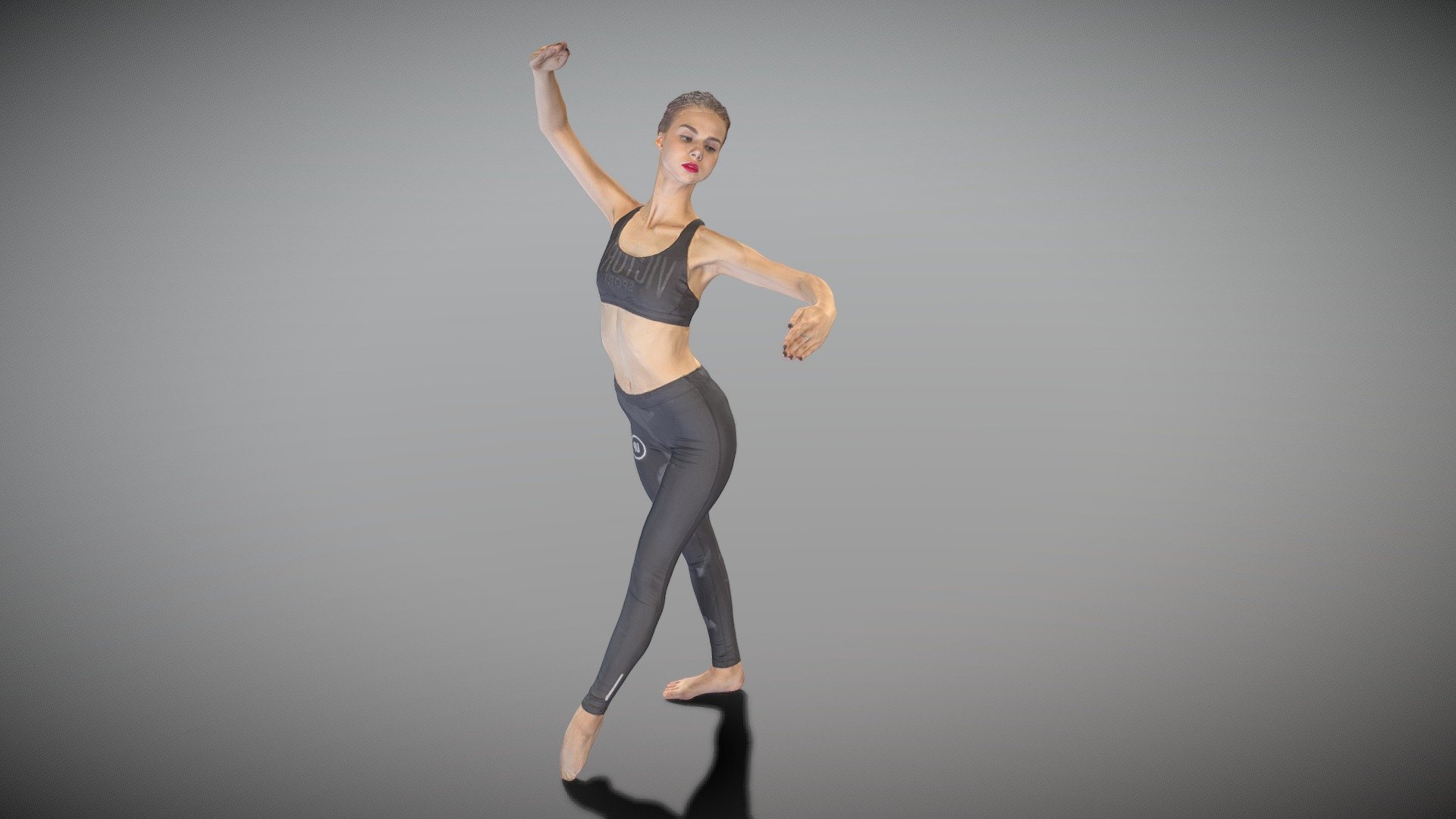 Sporty woman dancing 136 - Buy Royalty Free 3D model by deep3dstudio  (@deep3dstudio) [902a00b]