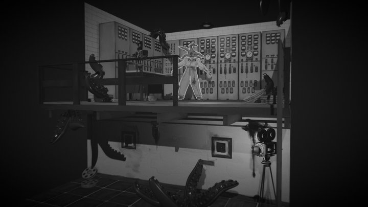 End Of Project Diorama 3D Model