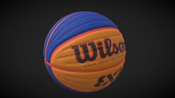 WILSON FIBA 3×3 OFFICIAL GAME BASKETBALL 3D Model