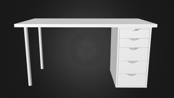 IKEA Linnmon/Alex Desk 3D Model