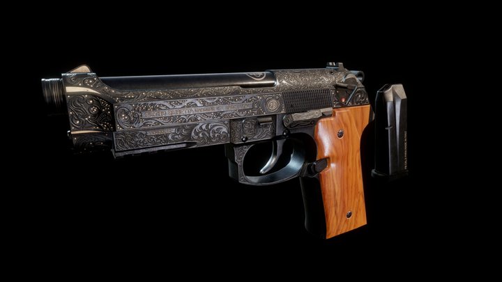 Beretta M9A3 3D Model
