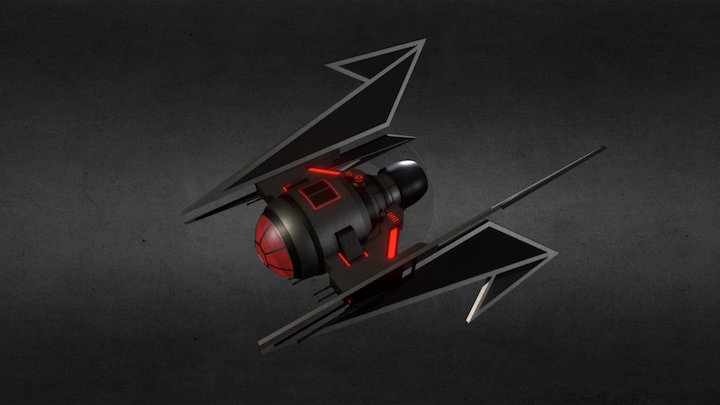 TIE-HK (Hunter Killer) 3D Model