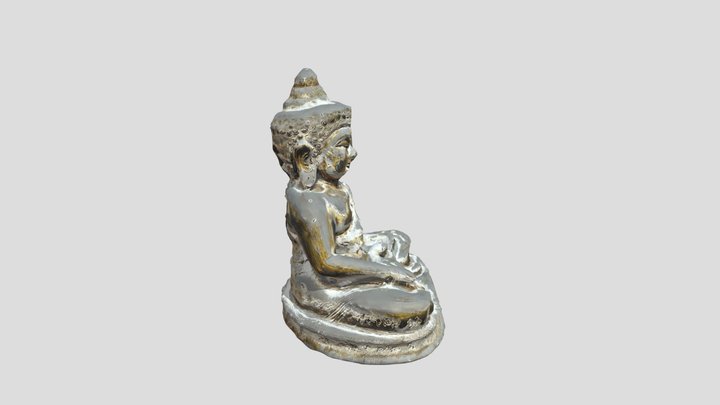 Bronze Buddha sculpture 3D Model