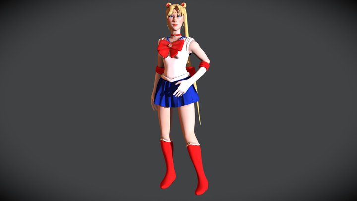 Sailor Moon 3D Model