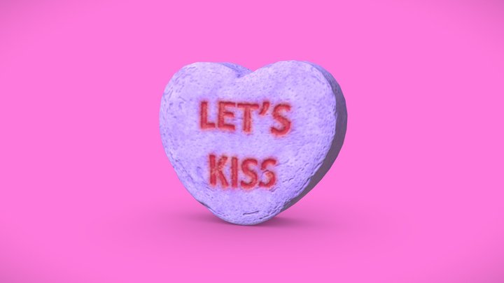Heart Candy - Lets Kiss 3D Model