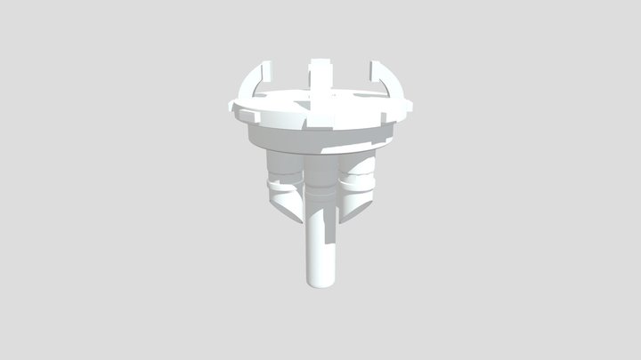 Necron Monolith Saucer 3D Model