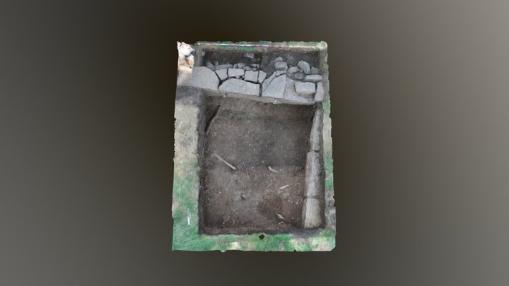 stone foundation at the Piqua site 3D Model