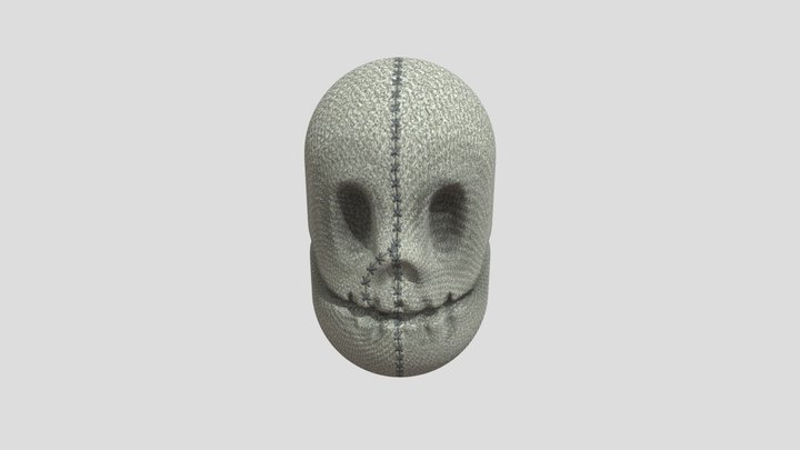 Sttiched Skull head 3D Model