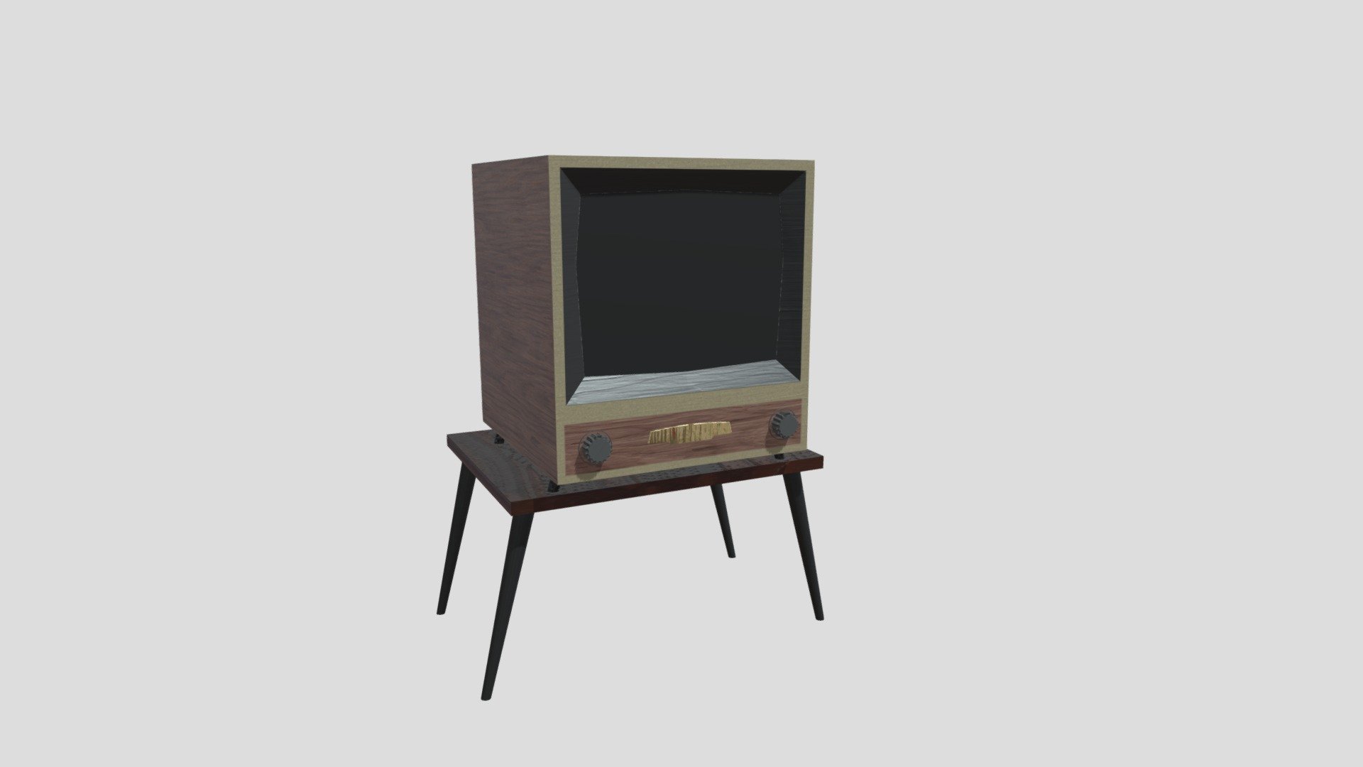 Old TV on a Table - Download Free 3D model by KarmaDiya [902e17a ...