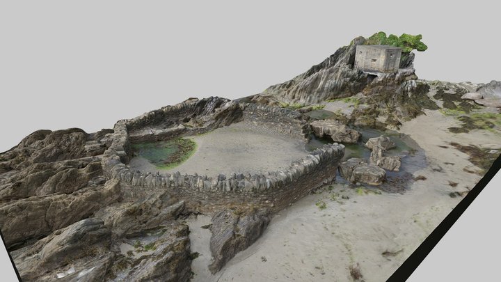 Mothecombe Swimming Pool and Pillbox – Modèle 3D gratuit STL