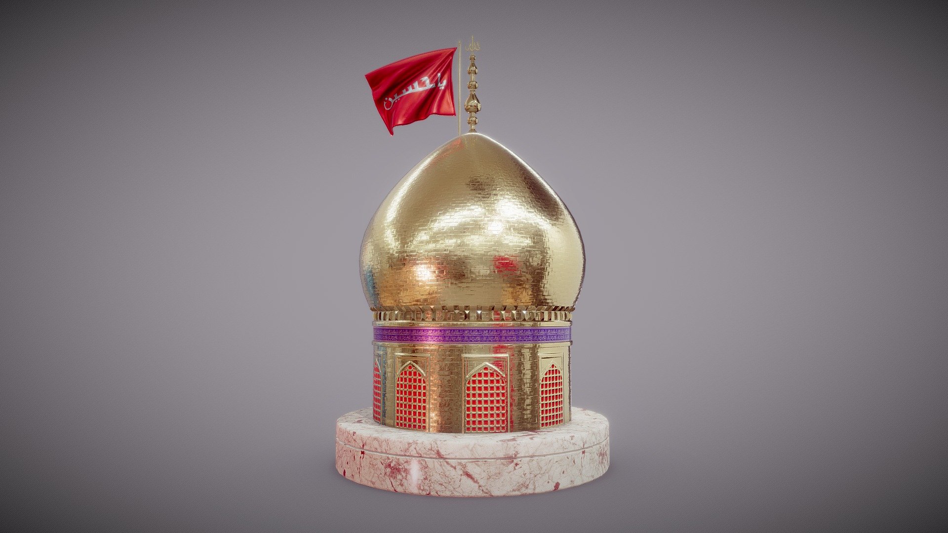 Imam_Hussain_Dome_2022 - 3D model by Paradise Creation ...