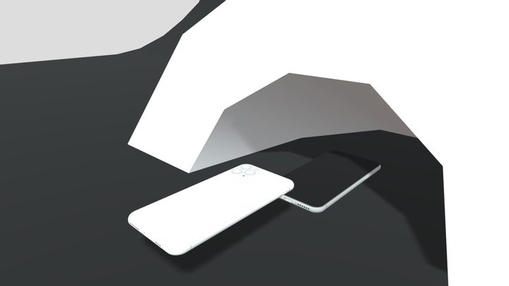 IPhone 11 pro in tube 3D Model