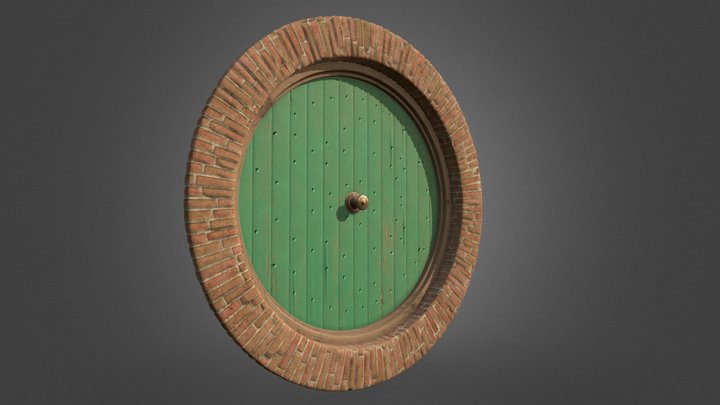 Bag End's door from the Hobbit [High Poly] 3D Model