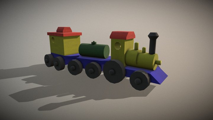 Toy train 3D Model