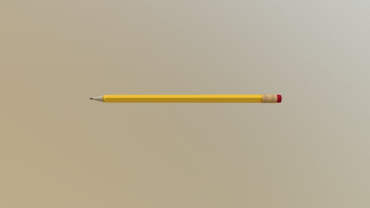 Simple Pencil 3D Model