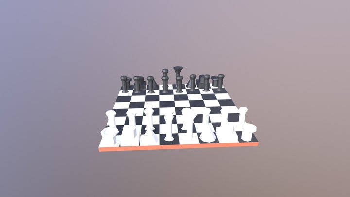 Scacchiera 3D Model