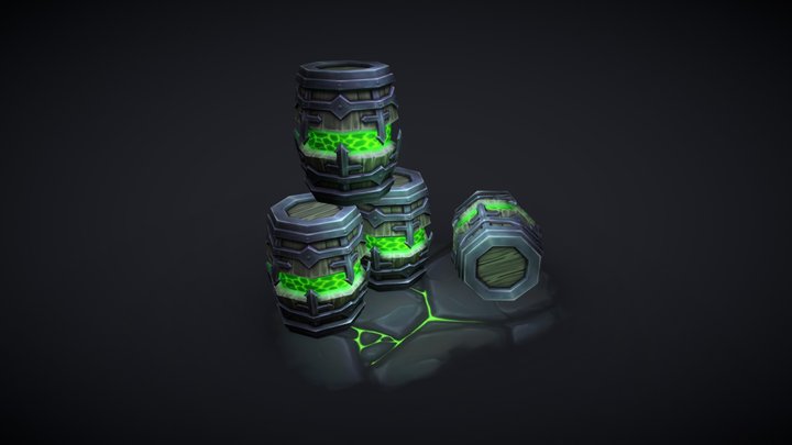 World of Warcraft Undercity Barrel 3D Model