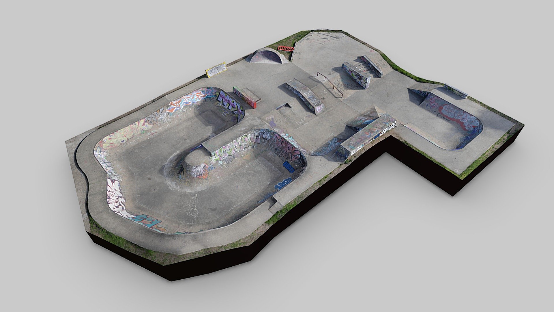 Dartford Central Park Skatepark - Download Free 3D model by artfletch ...