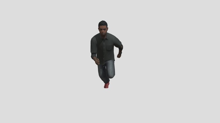 lamar davis(mixamo rig version not face posable) 3D Model