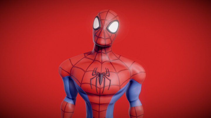Spiderman Stylized 3D Model
